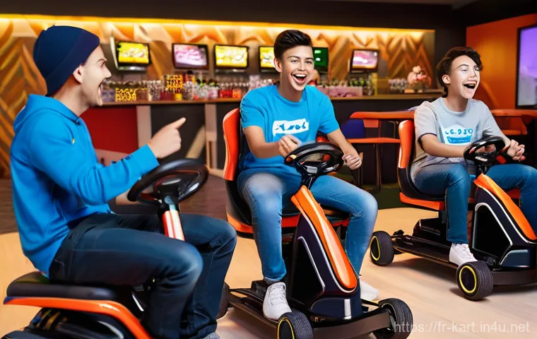 카트라이더 신규 유저 적응 시간 - **Prompt:** A dynamic, action-shot of a skilled kart racer (gender-neutral, wearing a full racing su...