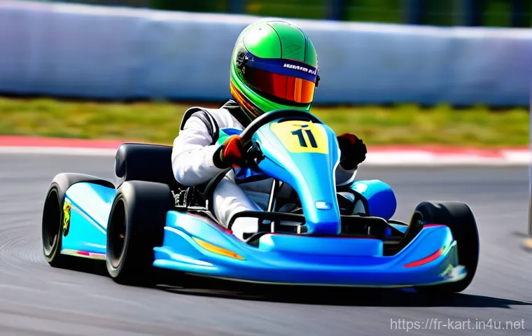 카트라이더 초보자를 위한 아이템전 기술 - **Prompt for "Defensive Mastery Against Attacks"**:
    "An intense, close-up shot focusing on a fem...