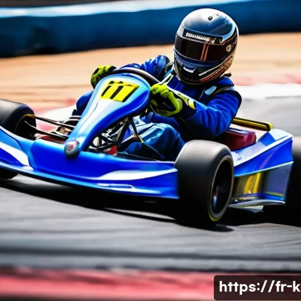 카트라이더 레벨업에 필요한 팁 - A dynamic, high-speed shot of a professional KartRider racer executing a perfect 'double drift' on a...