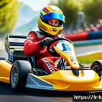 Home 23 카트라이더 신규 유저 인터뷰 - A vibrant and dynamic kart racing scene on a colorful, detailed track inspired by European landscape...