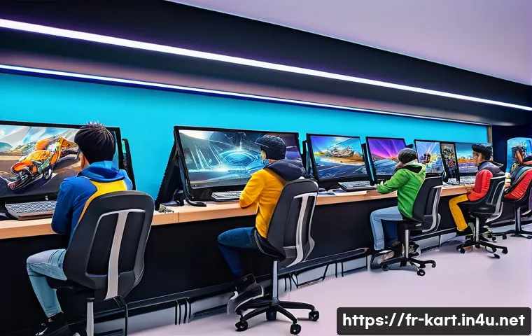 카트라이더 팬아트 대회와 글로벌 이벤트 성공 사례 - A vibrant digital art contest scene featuring diverse artists from around the world creating fanart ...