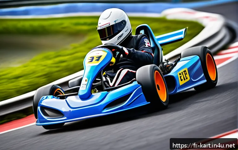 카트라이더 신규 업데이트와 드리프트 기술 - A dynamic kart racing scene on a winding, colorful track set in a bright, sunny environment with lus...