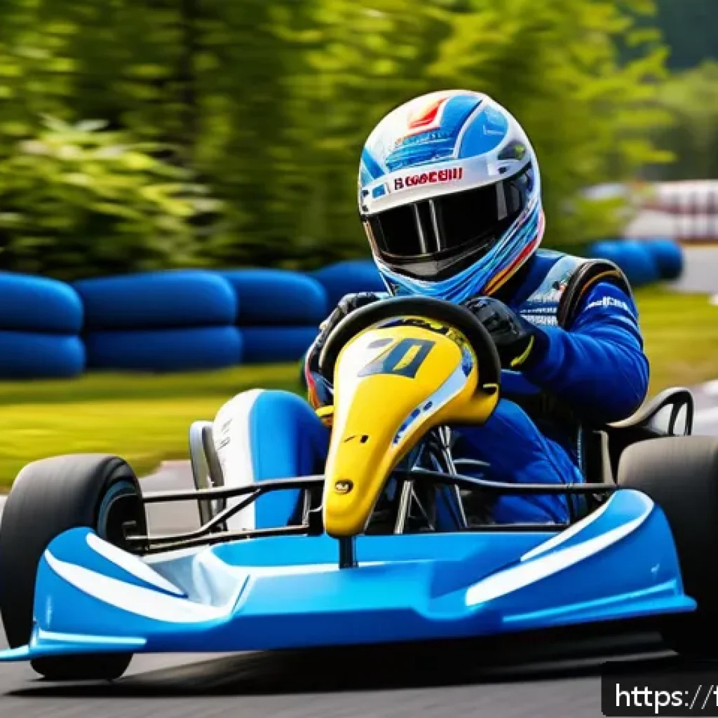 카트라이더 초보 유저가 알아야 할 모든 것 - A dynamic KartRider racing scene on a vibrant, colorful circuit filled with sharp turns and varied t...