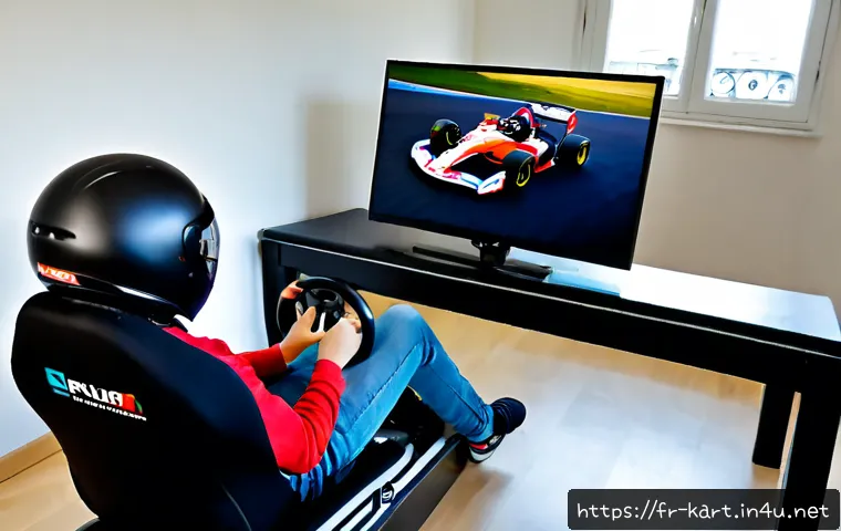 카트라이더 초보 유저를 위한 드리프트 공략 - Photorealistic French teenager beginner gamer practicing kart drifting in a bright Paris apartment, ...